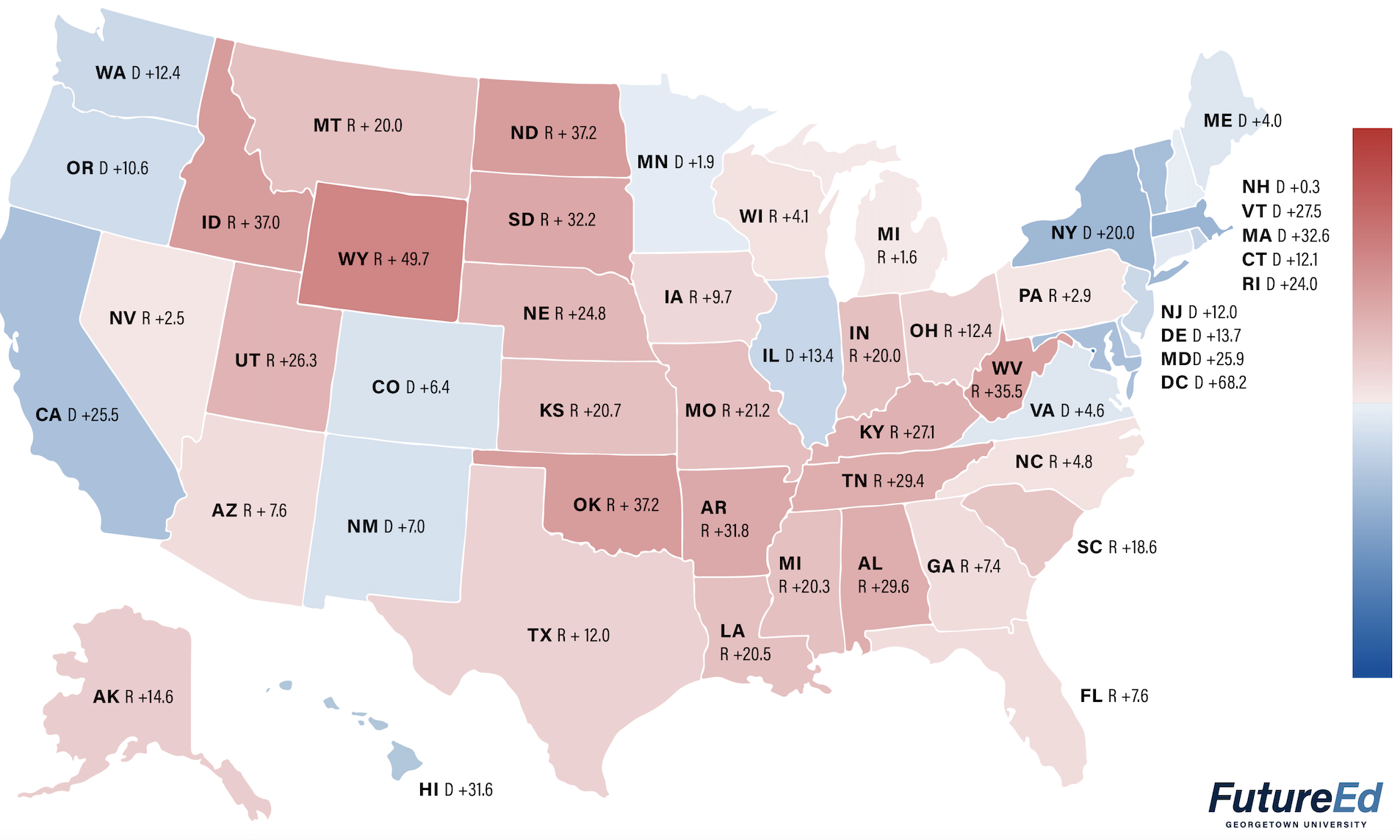 School Aid Spending in Red, Blue States FutureEd